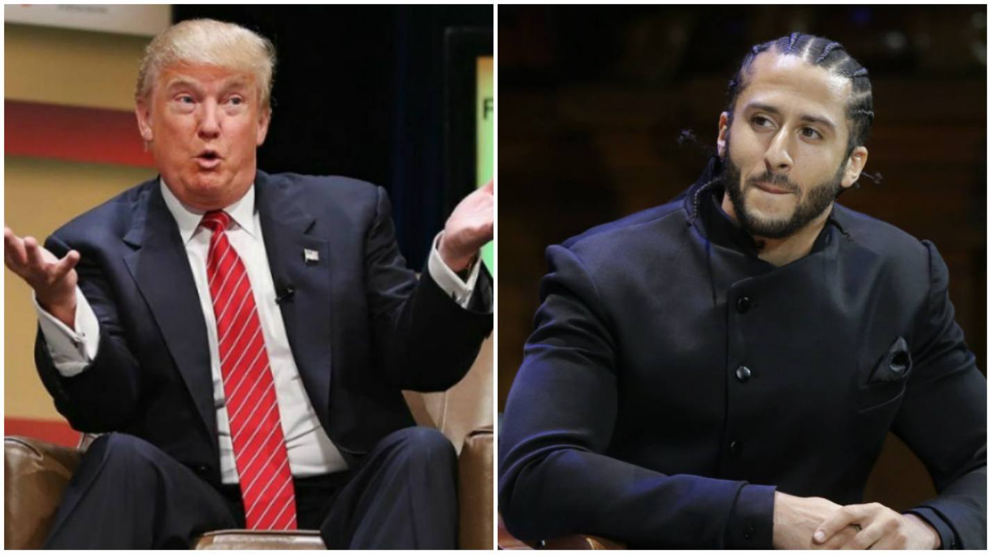 Donald Trump Colin Kaepernick NFL odds