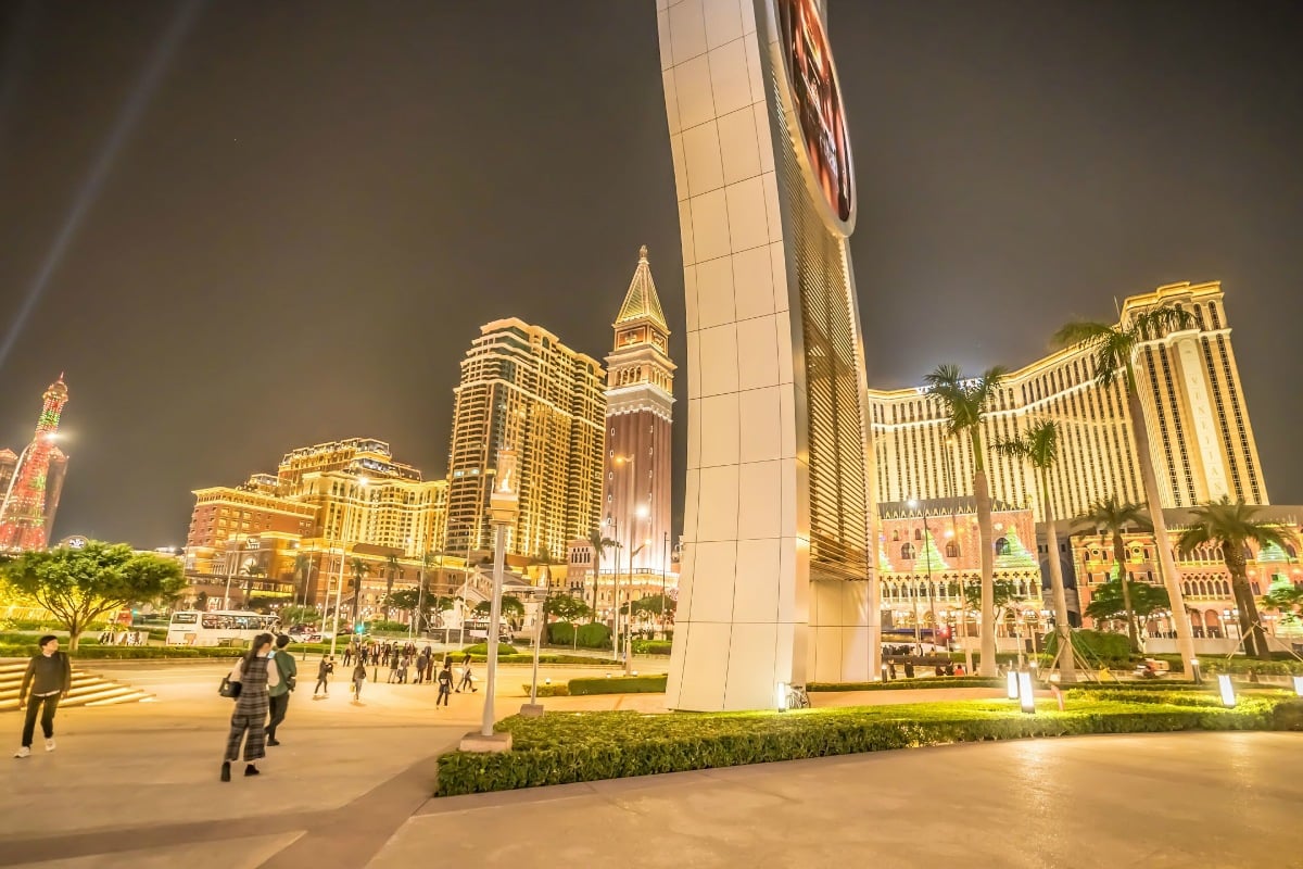 Macau casinos tax revenue GGR