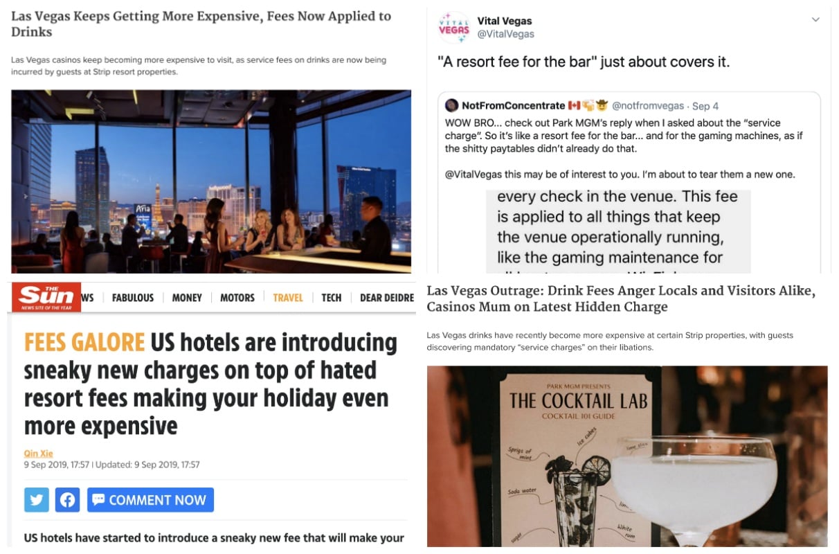 Las Vegas resort fees venue