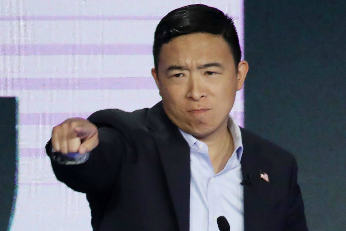 Andrew Yang online poker 2020 odds