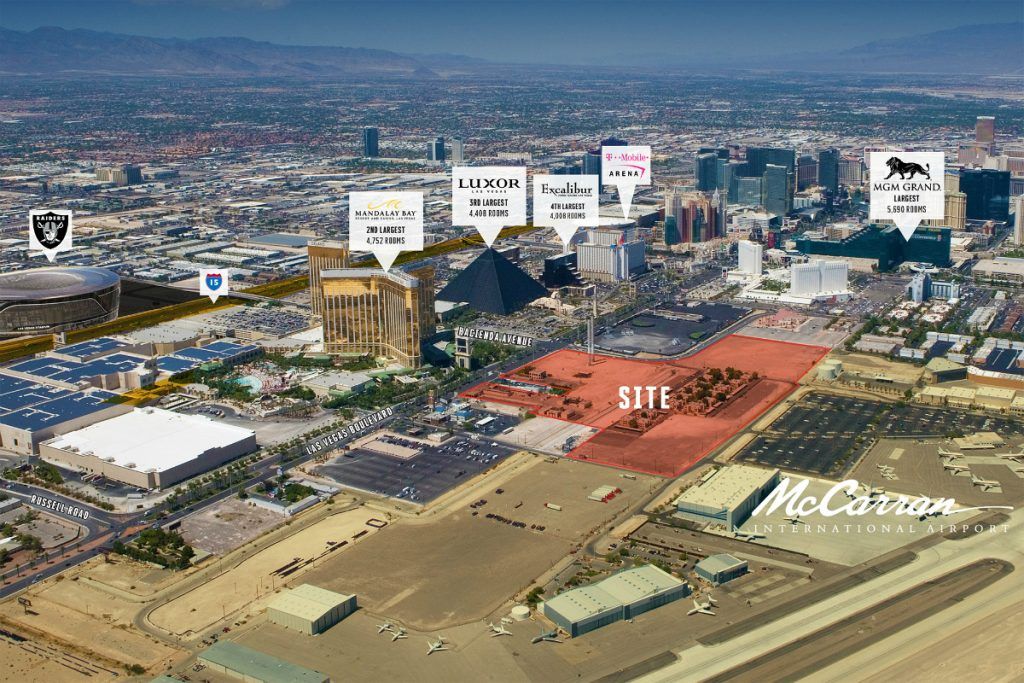 For Sale 38 Acres of Las Vegas Strip Land Adjacent to Mandalay Bay