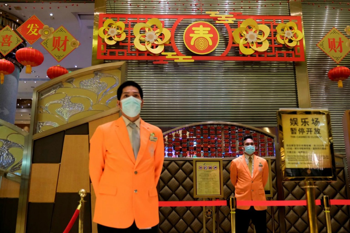 Macau gaming casino revenue coronavirus