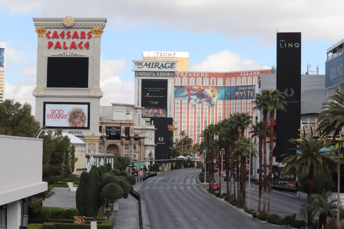 Nevada coronavirus Las Vegas Strip