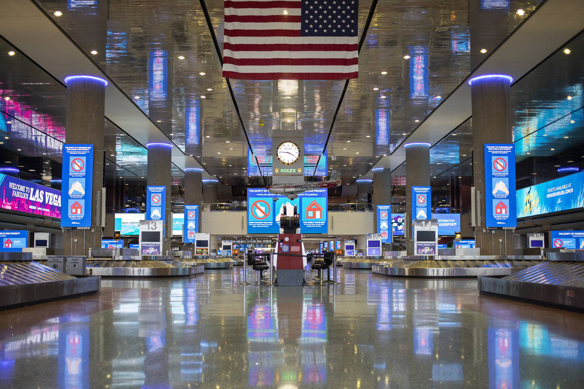 McCarran airport empty April 2020