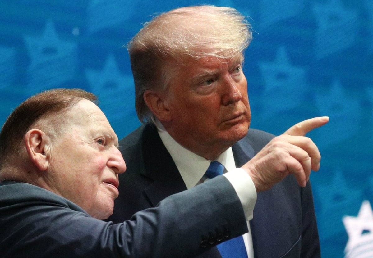 Sheldon Adelson political donations Donald Trump