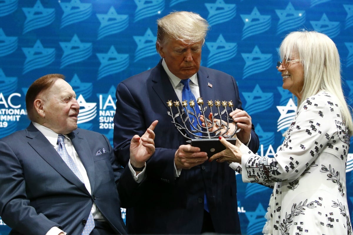 Sheldon Adelson Trump 2020 odds