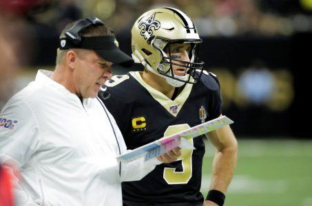 Saints coach Sean Payton and quarterback Drew Brees