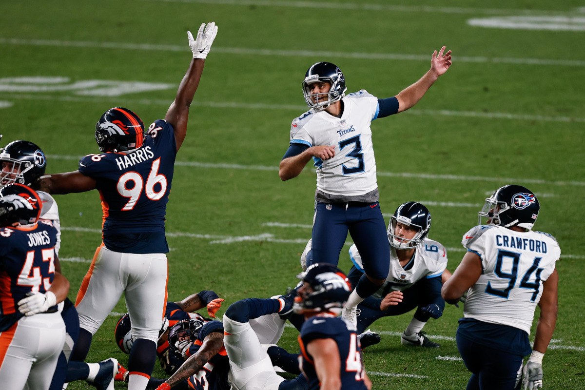 Tennessee Titans kicker Stephen Gostkowski