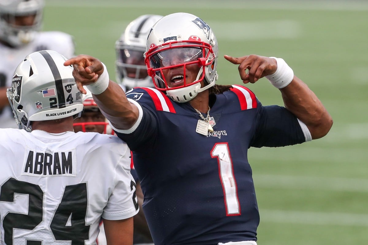 cam newton patriots practice