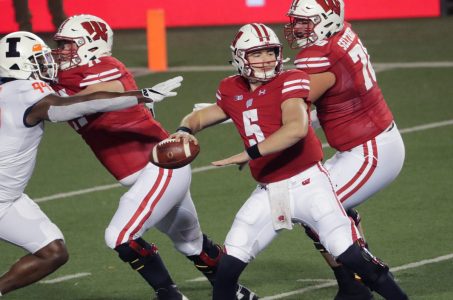 Wisconsin Badgers QB Graham Mertz