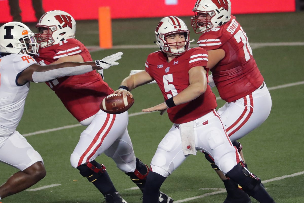 Wisconsin Badgers QB Graham Mertz