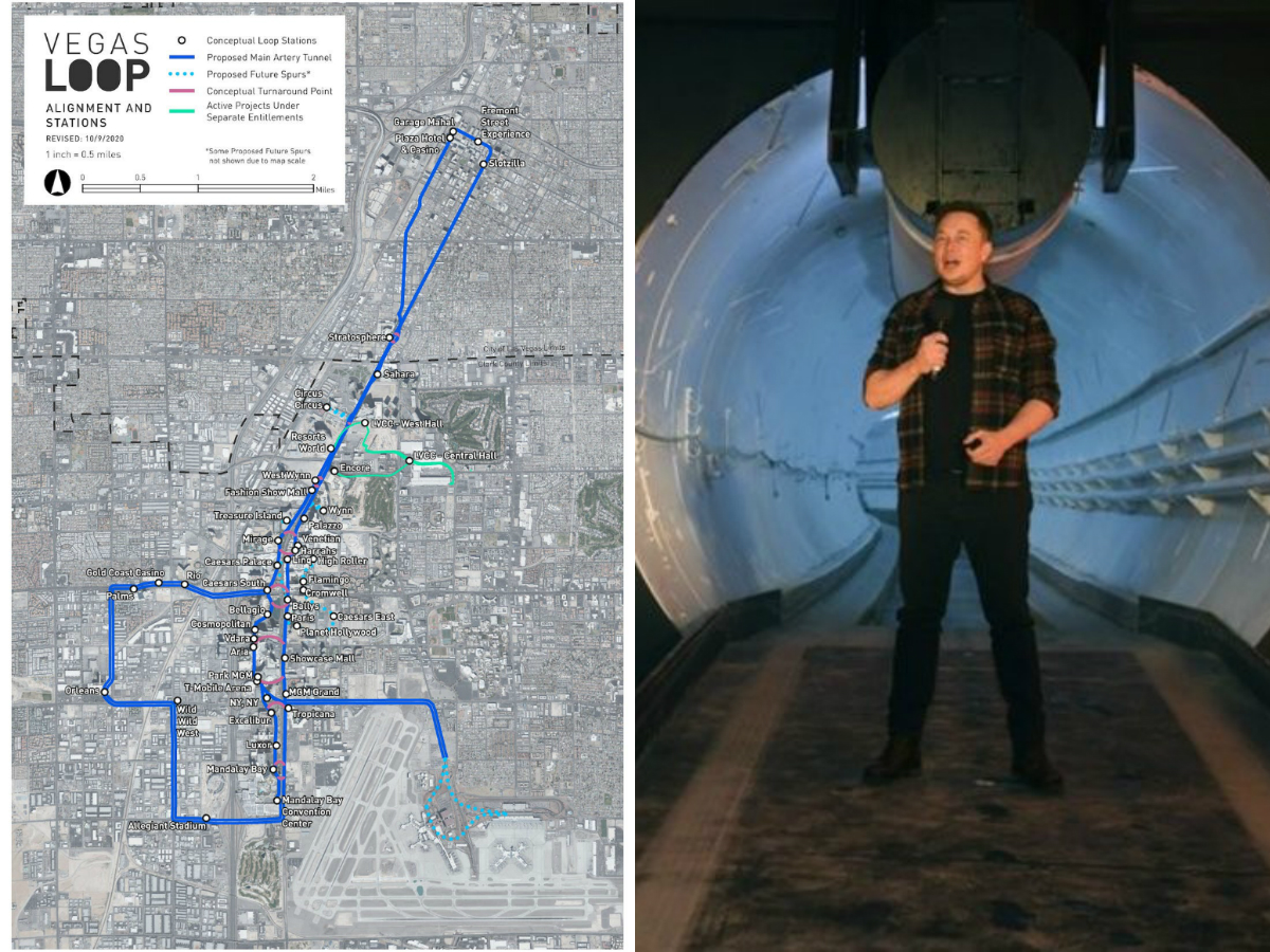 Las Vegas Loop Boring tunnel Musk