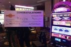 The lucky player had put about $40 into the slot machine before the historic payoff at about 12:30 pm on Thursday