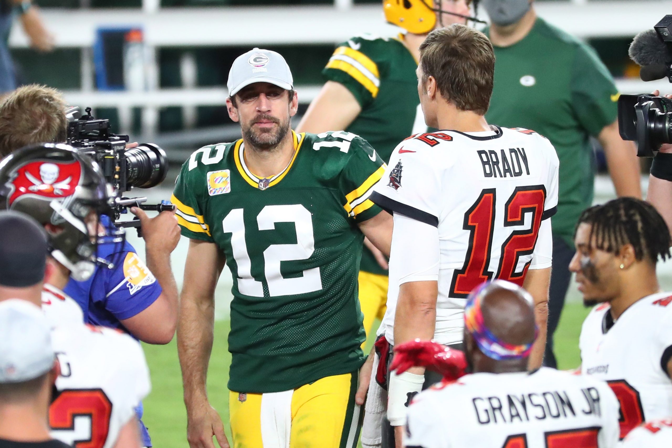 Tom Brady and Aaron Rodgers