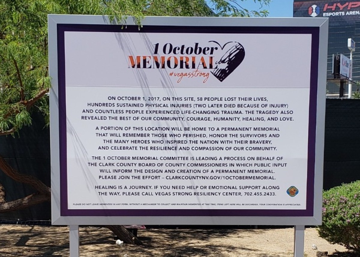 Las Vegas shooting memorial 1 October