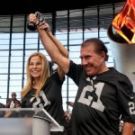 Steve Wynn Lights Torch at Raiders Game Amid Cheers and Some Jeers