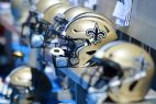 New Orleans Saints helmets