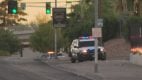 Las Vegas Boulevard North and Washington Avenue were closed