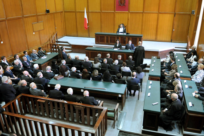 Malta courtroom
