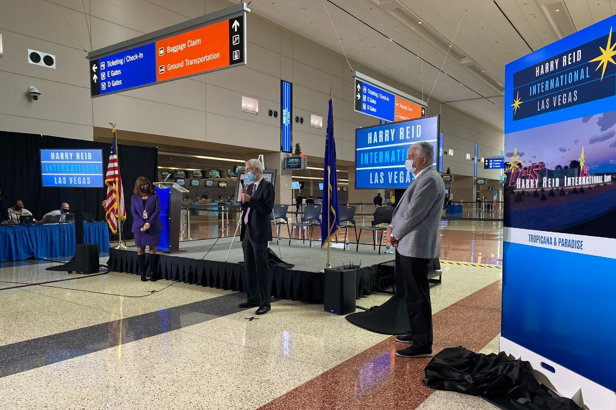 Las Vegas Airport Officially Renamed Harry Reid International