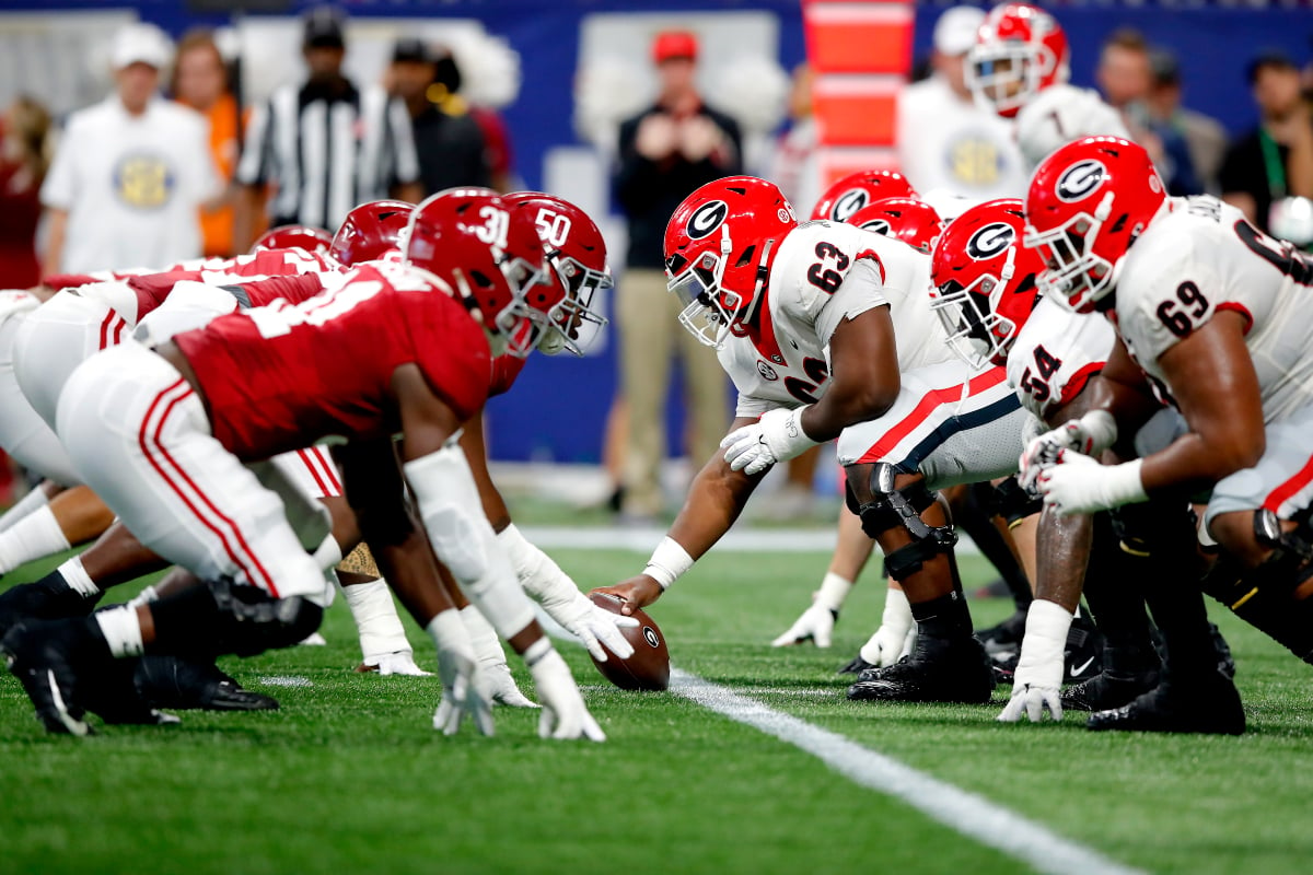 Georgia Alabama odds spread moneyline CFP