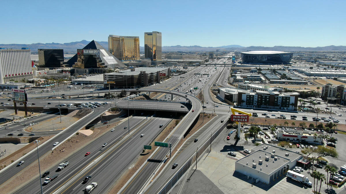 Nevada Las Vegas Tropicana interchange I-15