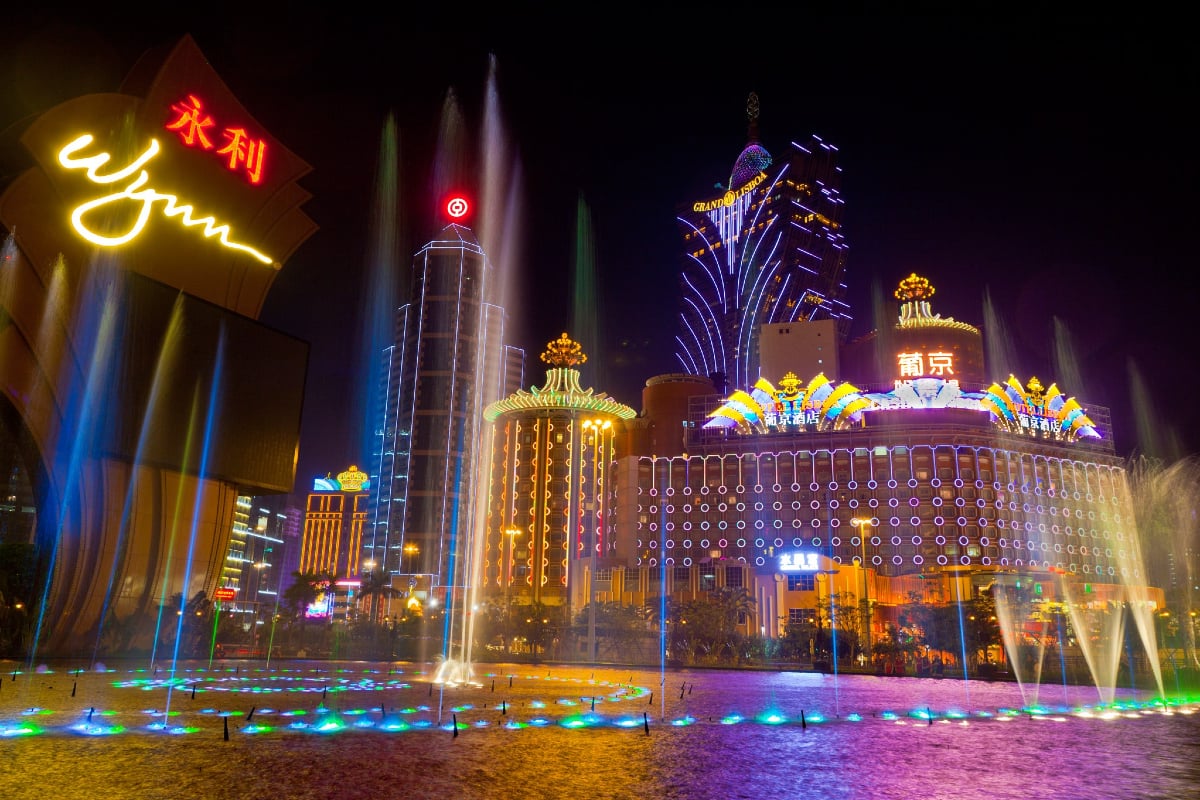Macau casinos license GGR gaming China
