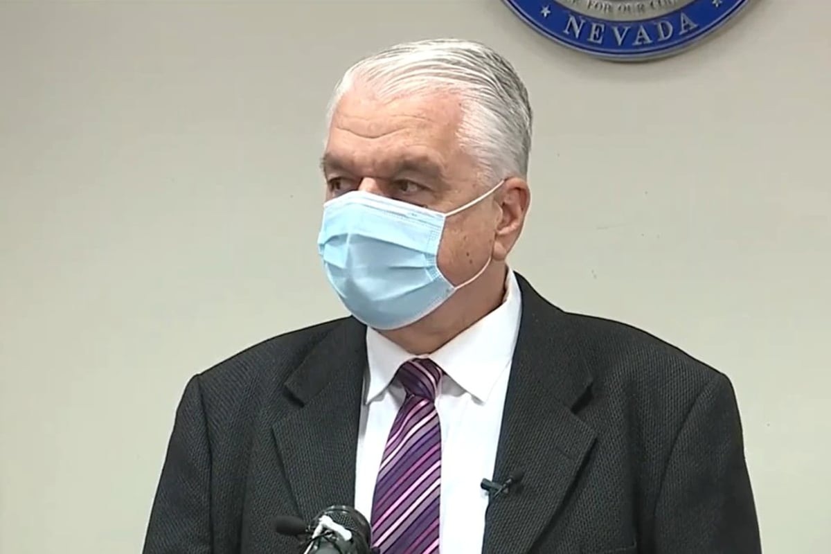 Las Vegas mask mandate Nevada Steve Sisolak