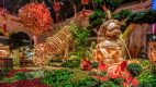 The lion dance was followed by the traditional eating of lettuce