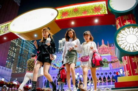 Macau casino revenue GGR New Year China