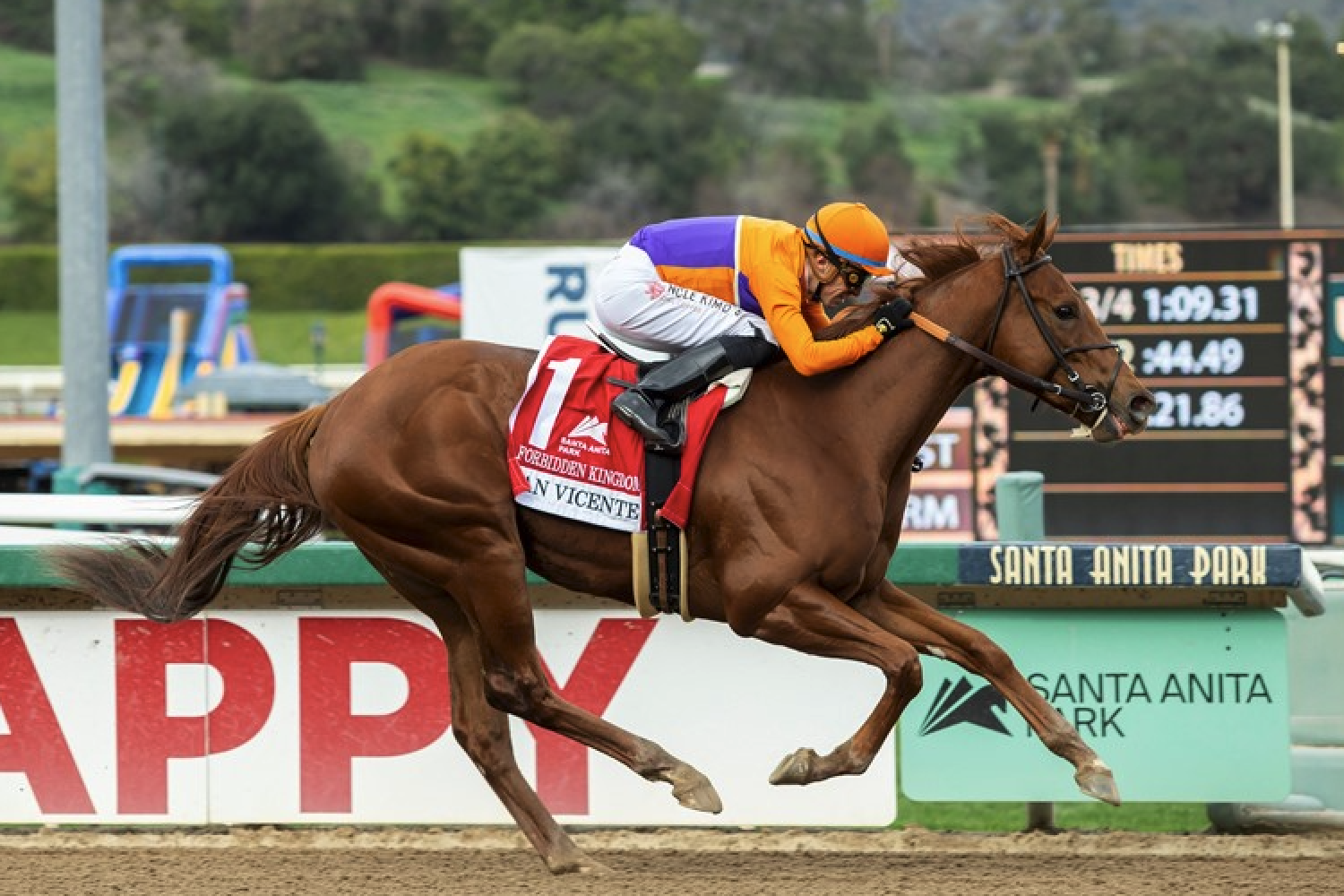 Kentucky Derby prep race results from Santa Anita Derby, Wood Memorial