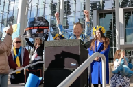 Oksana Baiul-Farina Shown in Las Vegas Video Crying for Ukraine Unity