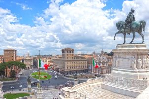 Piazza Venezia in Rome