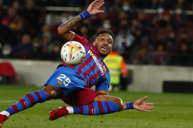 FC Barcelona's Pierre-Emerick Aubameyang