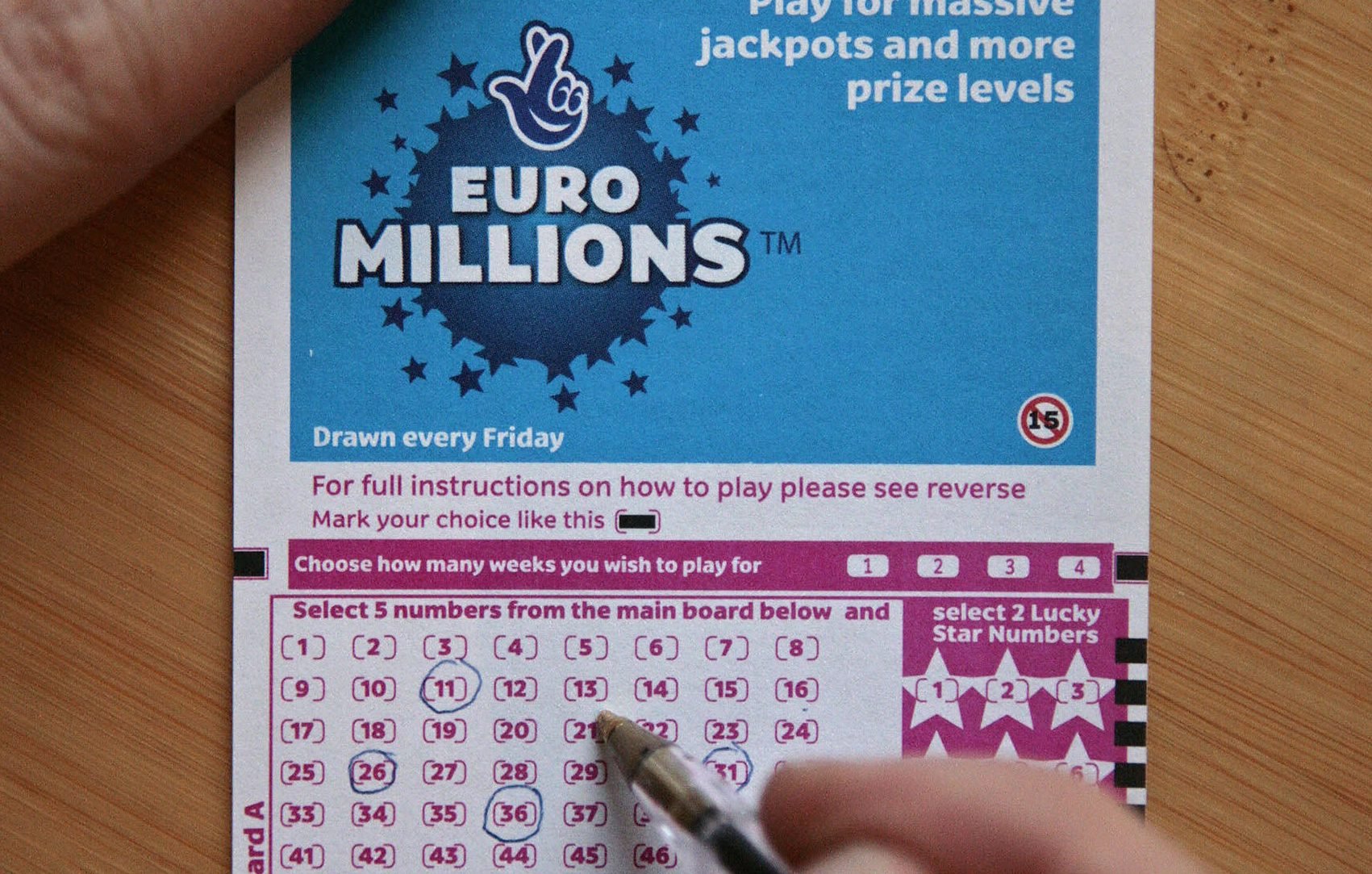 EuroMillions ticket