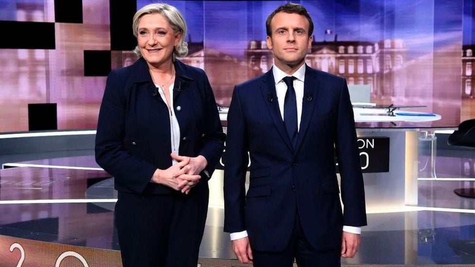 Emmanuel Macron and Marine Le Pen