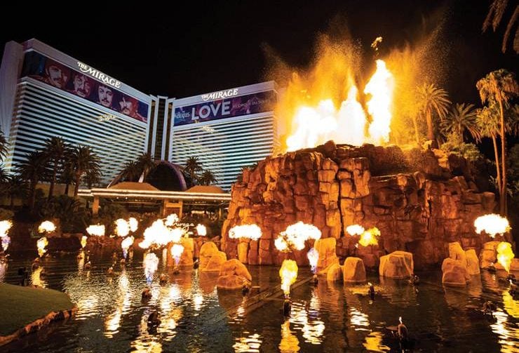 The Mirage volcano