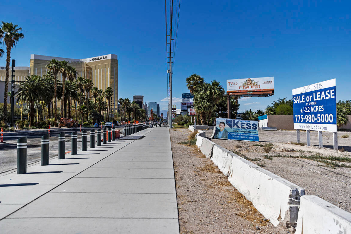 Las Vegas Strip land sale Mandalay Bay