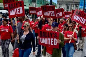 Rhode Island casino Bally's Lincoln union strike