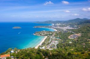 Kata and Karon beaches in Phuket, Thailand