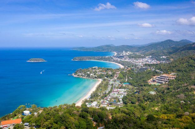 Kata and Karon beaches in Phuket, Thailand