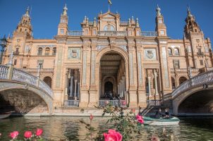 Plaza de España in Seville, Spain