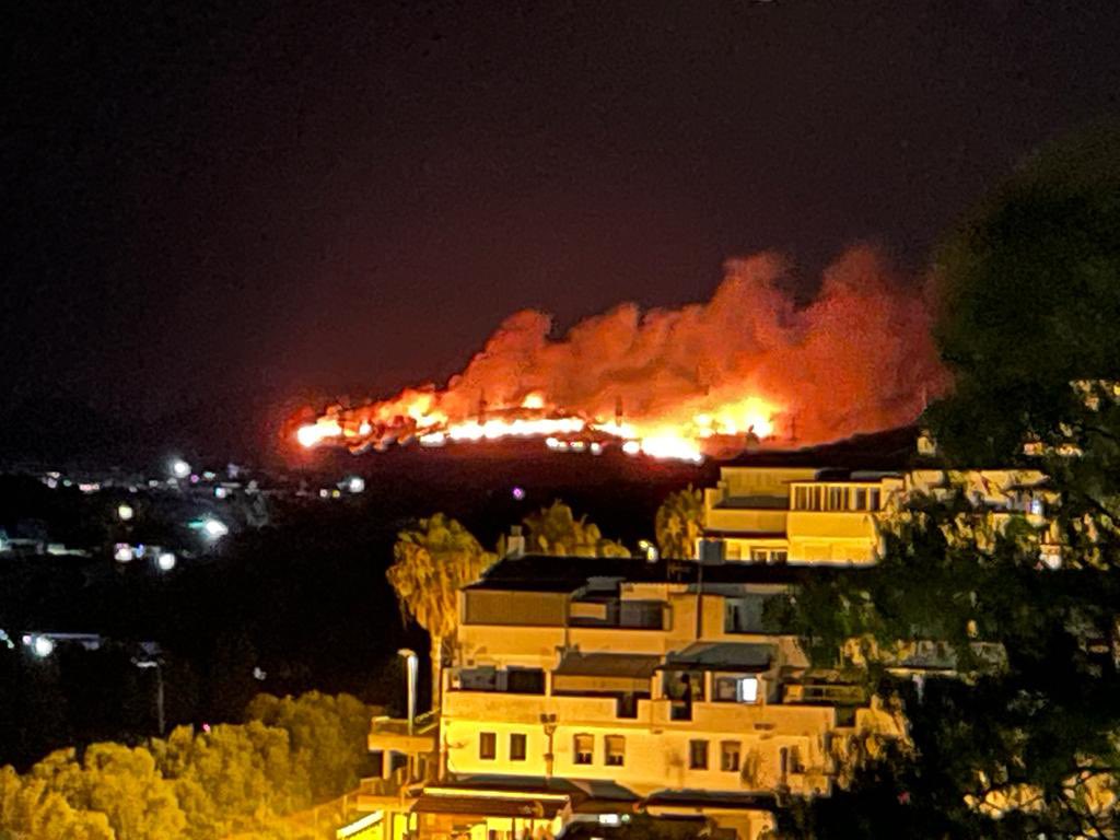 San Roque wildfire