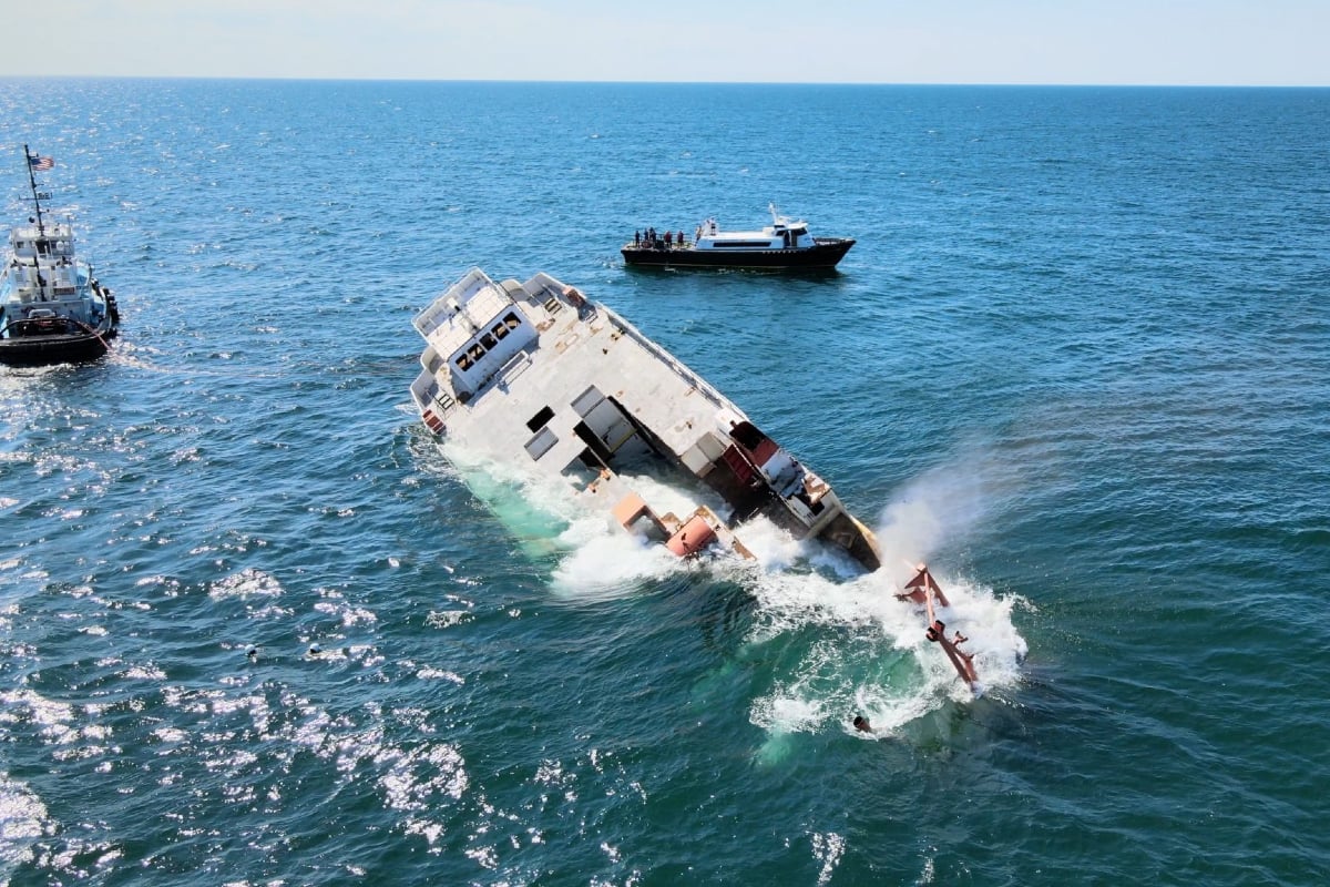 casino ship sunk Texas Star cruise Redbird Reef