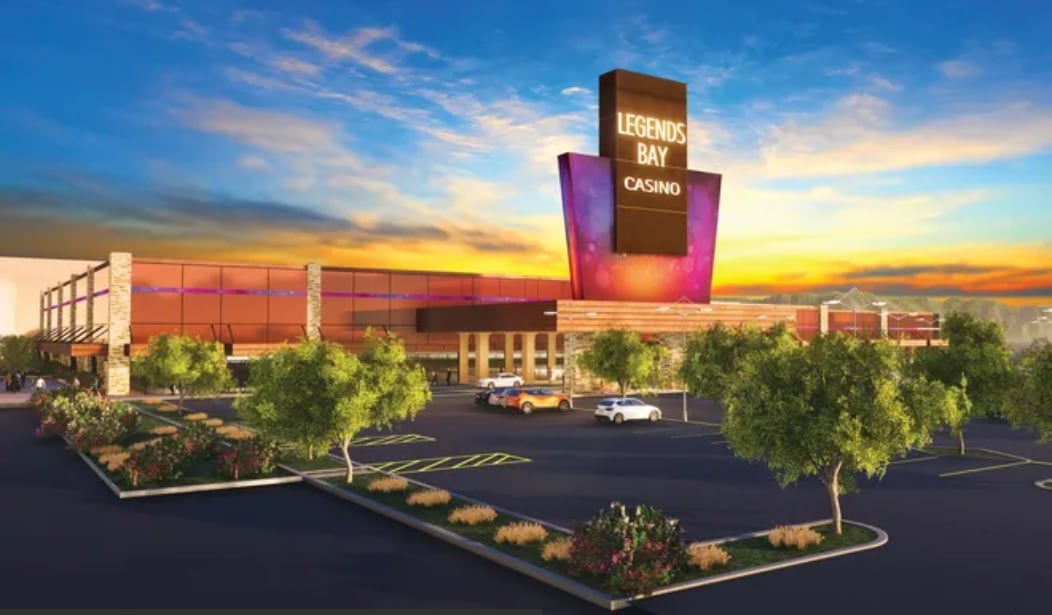 A rendering of the Legends Bay Casino in Sparks, Nev.