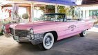 The pink Cadillac at A Little White Wedding Chapel