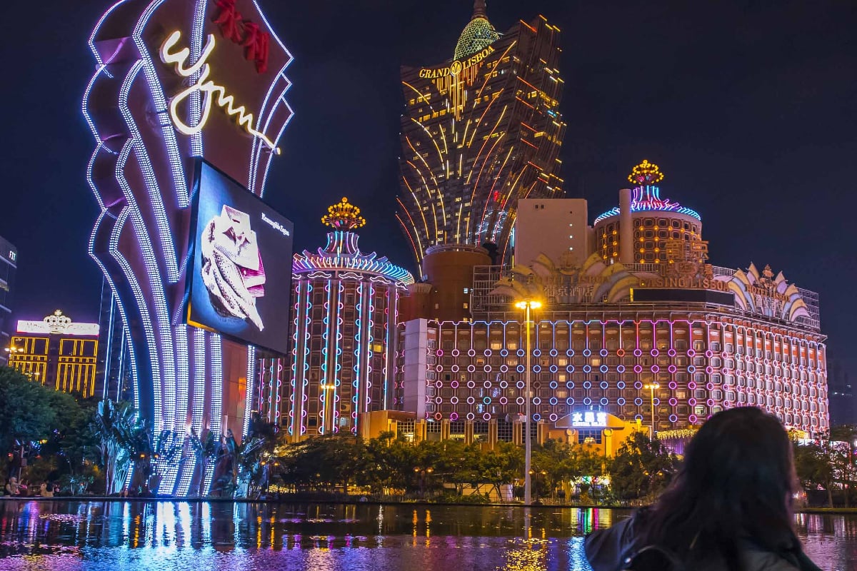 Macau casino gambling revenue GGR