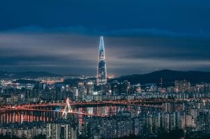 Lotte Tower in Seoul, South Korea