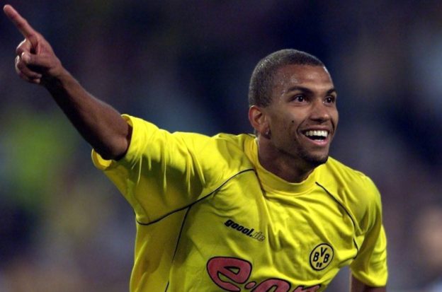 Marcio Amoroso playing for Borussia Dortmund