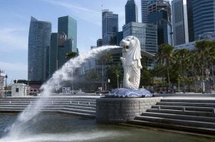 Merlion at the Singapore River